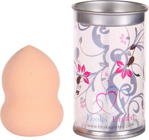Looks United Multi Purpose Makeup Beauty Puff Sponge Blender ( Peach )