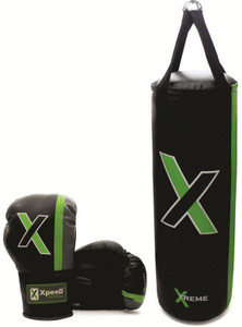 Xpeed Combo of Punching Gloves with Bag Hanging Bag