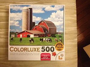 Colorluxe Puzzle Big Red Barn And Dairy Cows 500 Pieces Best Price