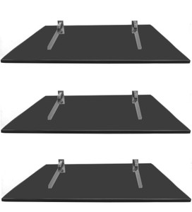 SDG Glass, Brass Wall Shelf