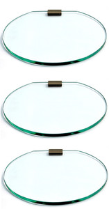 SDG Glass, Brass Wall Shelf