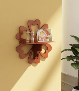 Home Sparkle Carved Shelf MDF Wall Shelf
