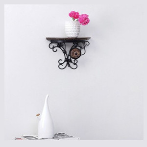 khan handicrafts Wooden, Iron Wall Shelf