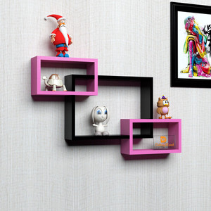 DriftingWood Intersecting Wooden Wall Shelf