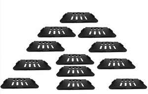 Royal Indian Craft Hard Plastic (Pack of 12) Set Top Box / Speaker Plastic Wall Shelf