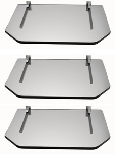 SDG Glass, Brass Wall Shelf