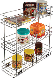 Leaves Stainless Steel Wall Shelf