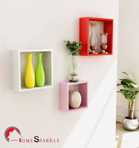 Home Sparkle Wooden Wall Shelf