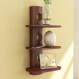 Home Sparkle 3 Tier Wall Shelf Wooden Wall Shelf