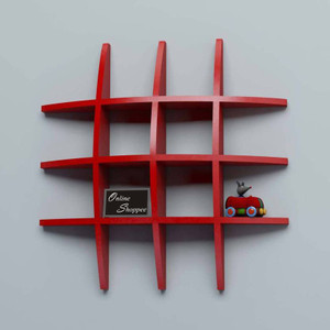 Onlineshoppee Big Tier MDF Wall Shelf