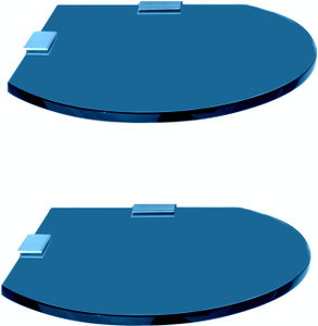 SDG Glass, Brass Wall Shelf