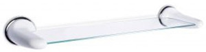 TATAY Shelf Boston White Made in EU Glass Wall Shelf