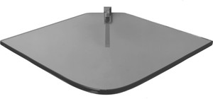 SDG Glass, Brass Wall Shelf