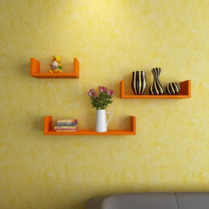 Onlineshoppee Wooden Wall Shelf