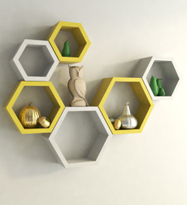 Onlineshoppee Wooden Wall Shelf