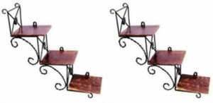 VAS Collection Home Iron, Wooden Wall Shelf