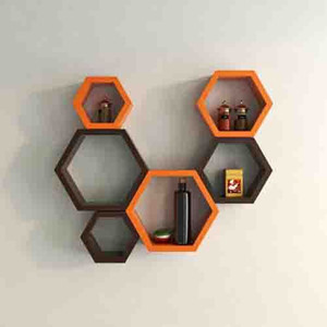 Usha Furniture Wooden Wall Shelf