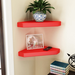 Home Sparkle Wooden Wall Shelf