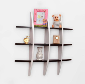 Onlineshoppee Big Tier MDF Wall Shelf