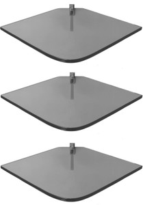 SDG Glass, Brass Wall Shelf
