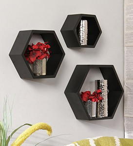 Onlineshoppee Wooden Wall Shelf
