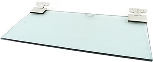 royaL indian craft Sea Green Hinge Bracket 12 By 5 Inch Floating Glass Wall Shelf