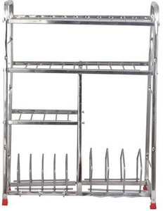Maharaja Dish Kitchen Rack Steel Wall Shelf
