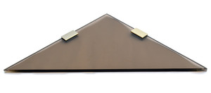 SDG Glass, Brass Wall Shelf
