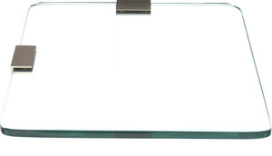 SDG Glass, Brass Wall Shelf