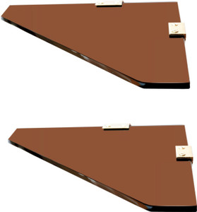 SDG Glass, Brass Wall Shelf