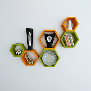 Usha Furniture Wooden Wall Shelf