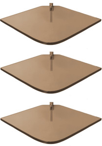 SDG Glass, Brass Wall Shelf