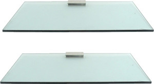 Royal Indian Craft Brass Bracket Sea Green 12 By 5 inch (pack of 2) Glass Wall Shelf