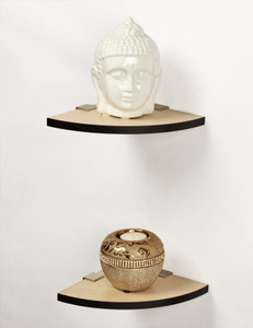 Bluewud Wall Corner Shelf Stellar MDF Wall Shelf