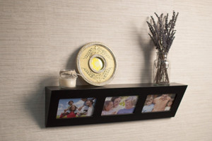 Home Sparkle Slanting Wooden Wall Shelf