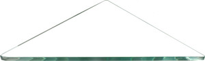 SDG Glass, Brass Wall Shelf