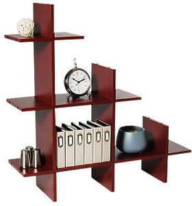 The New Look Mw25red Wooden Wall Shelf