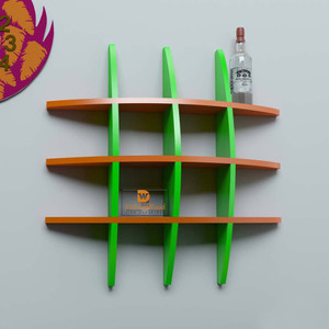 DriftingWood Globe Shape Wooden Wall Shelf