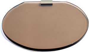 SDG Glass, Brass Wall Shelf