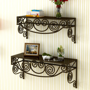 Home Sparkle Steel Wall Shelf