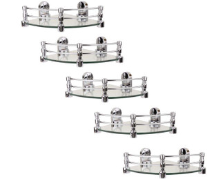 Royal Indian Craft 8 By 8 Inch Queen Bracket (Pack of 5) Glass Wall Shelf