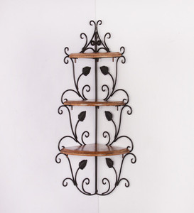 Onlineshoppee Wooden Wall Shelf