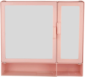Zoom Zoom Butterfly Double mirror Shelf Plastic Mirror Storage Chest (40.6 cm x 10... Plastic Wall Shelf