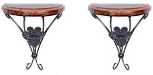 Onlineshoppee Pack of 2 Wooden Wall Shelf