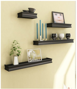 Onlineshoppee Rectangular Wooden Wall Shelf