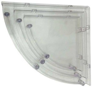 Aqua Fit Aquasoft prime series Acrylic corner shelves-set of 3 Acrylic Wall Shelf
