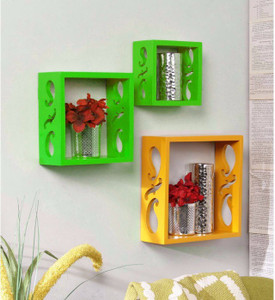 Onlineshoppee Handicraft Design MDF Wall Shelf