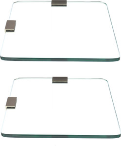 SDG Glass, Brass Wall Shelf