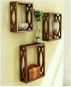 Martcrown square MDF Wall Shelf
