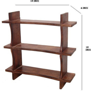 Onlineshoppee Wooden Wall Shelf